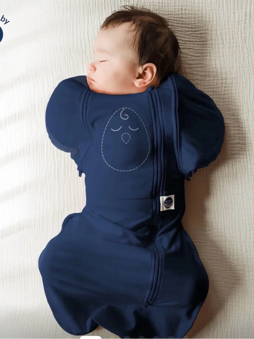 Nested Bean zen one Navy Sleep sack with removable closed sleeves